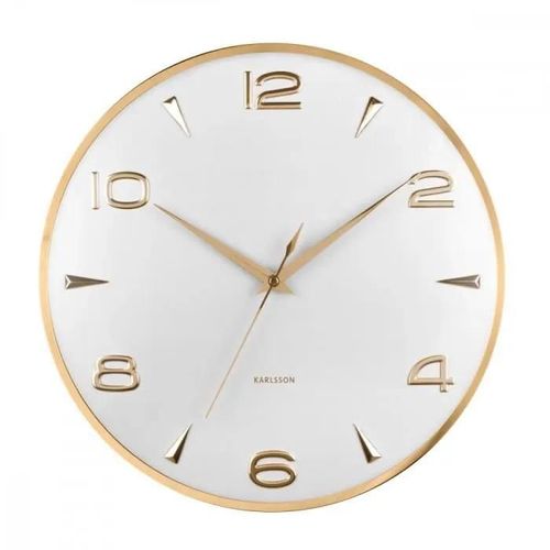Horloge murale Sienna Glow D40cm - Present Time - Blanc -