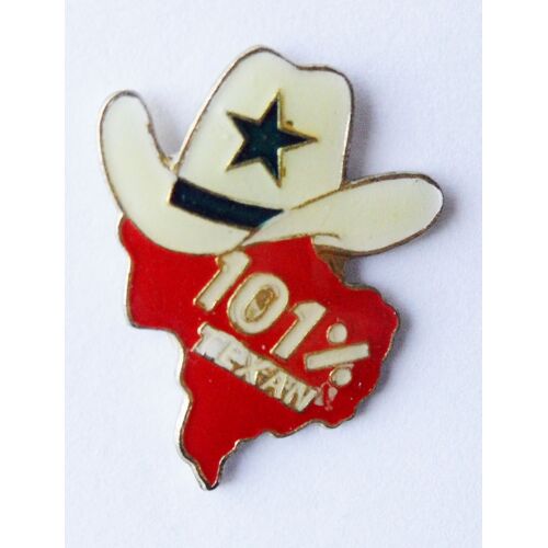Pin's Chapeau 101% Texan