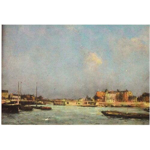 Cp Représentation L'estacade De L'ile St Louis - Antoine Vollon (1833 - 1900) 