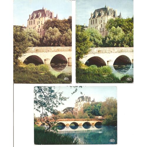 Châteauroux : 3 Cpsm!!!!!!! Le Château