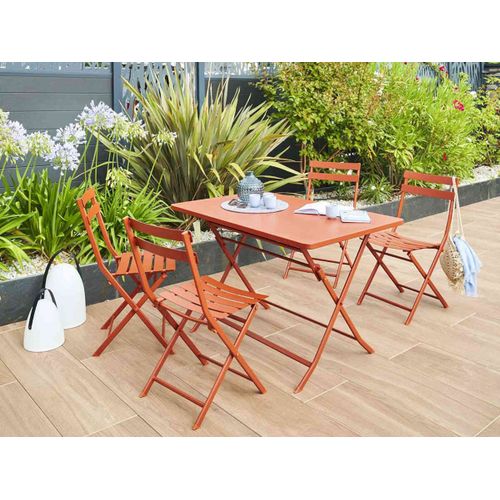 Table De Jardin Rectangle Greensboro 110 X 70 Cm Ambre - Hespéride