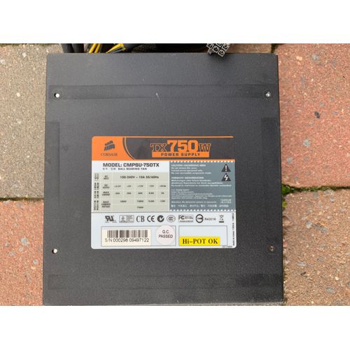 Alimentation pour pc CORSAIR Tx750 W power supply
