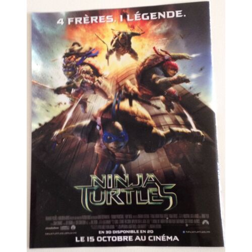 Poster A4 Sur Le Film Ninja Turtles