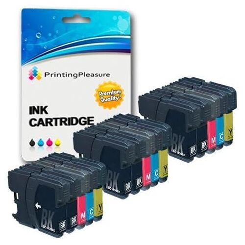 15 Cartouches d'encre compatibles pour DCP-145C 165C 195C 197C 375CW 383C 385C 387C 395CN 585CW 6690CW MFC-250C 290C 490CW 5490CN 5890CN 5895CW 6490CW 790CW 795CW 990CW J615W|LC1100 LC980