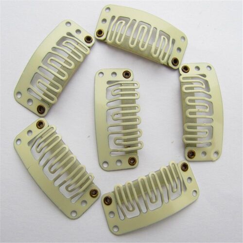 Lot De 20 Clips À Pression En Forme De U, Pour Extension De Cheveux, Blond/Marron/Noir, Trame De Perruque, 32mm, Accessoires Pour Filles 