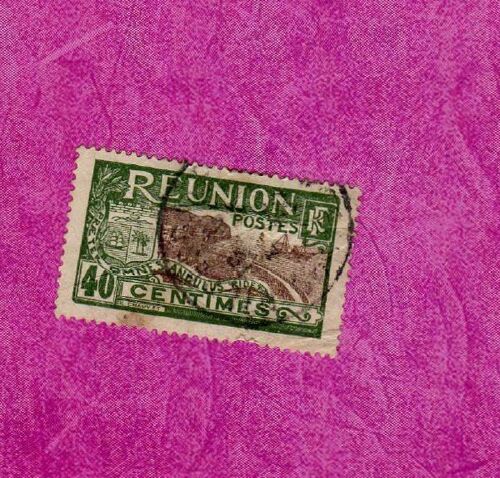 Timbre Réunion Rade De Saint Denis 1922