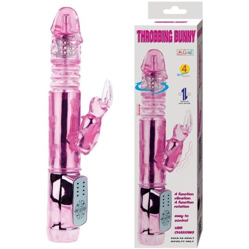 Vibromasseur Rechargeable Va Et Vient Throbbing Bunny