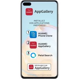 Huawei P40 128 Go Double SIM Argent givré (Services Google non intégrés)