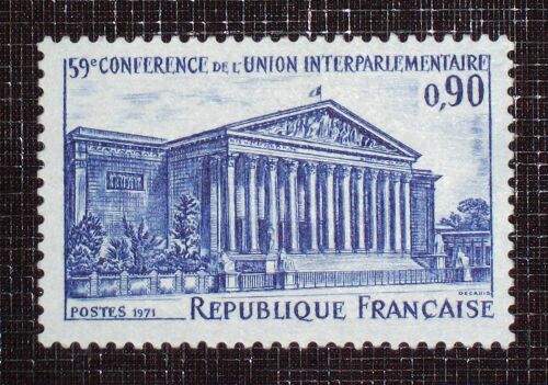 France N° 1688 Neuf Sans Charnière De 1971 - 90c « LAssemblée Nationale (59ieme Conférence De LUnion Interparlementaire) »
