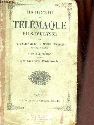 Les Aventures De Télémaque Fils D Ulysse - Nouvelle Édition Augmentée Des Aventures D Aristonoüs.