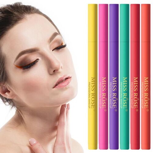 Eye-Liner Liquide Pour Femmes, Crayon De Maquillage À Longue Tenue, Résistant À La Sueur, Eyeliner Coloré Multi-Usage, Crayon À Séchage Rapide 