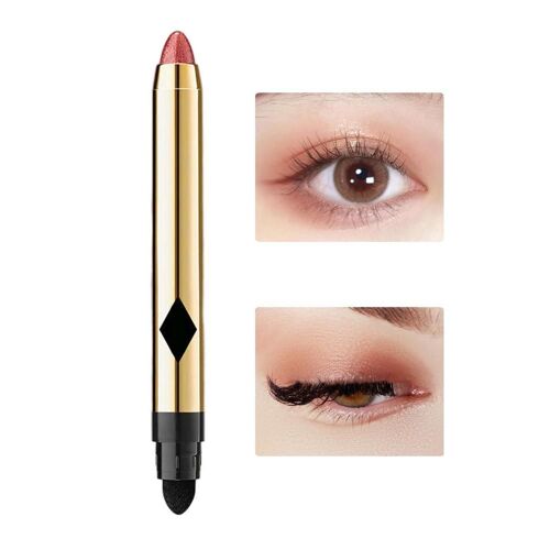 Crayon Fard À Barrage Nacré À Double Extrémité, Crayon Fard À Barrage Crème Scintillante, Stylo De Maquillage Nacré, 2 En 1 