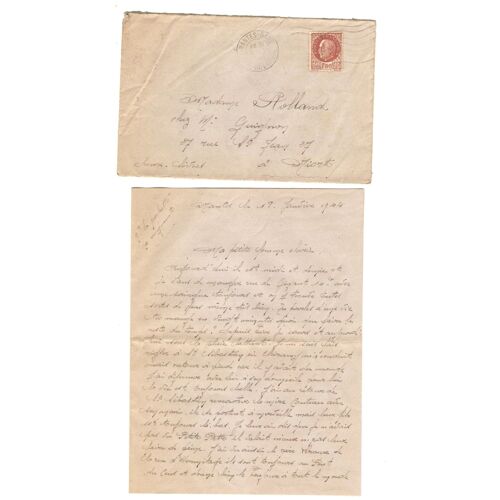 Nantes Gare 18 01 1944 Pétain 1,50 F Lettre Adressée Par Un Mari À Sa Femme Dans Une Enveloppe Pour À Niort 