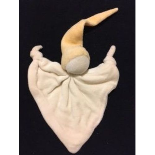 Doudou-Hochet Keptin Zmooz Bonnet Jaune Pastel