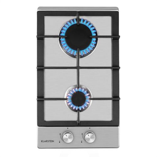 Klarstein Ignito Table de cuisson au gaz Argent - 2 foyers