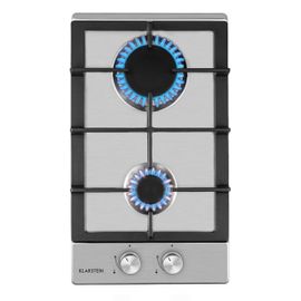 Klarstein Ignito Table de cuisson au gaz Argent - 2 foyers