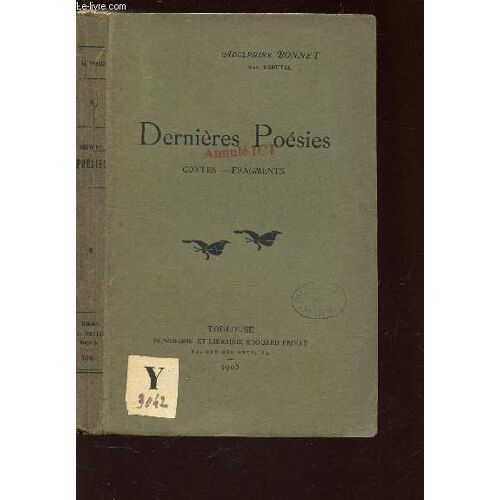 Dernieres Poesies - Contes - Fragments.