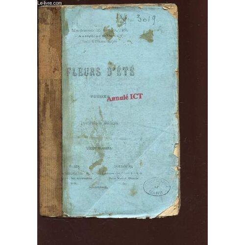 Fleurs D'ete - Poesies - Tome Deuxieme  /4e Edition.