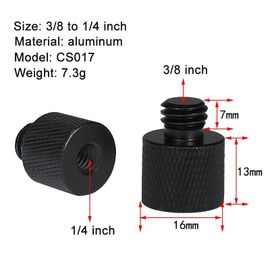 CS017 1pc - Vis de Conversion de caméra Dslr 1/4 à M10 5/8 M12, adaptateur de montage, support de lumière, vis à dégagement rapide pour trépied d'appareil photo