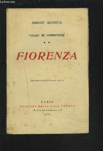 Oyage Du Condottiere - Tome 2 : Fiorenza