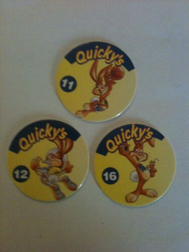 Lot De 3 Pogs Quicky's Nesquick