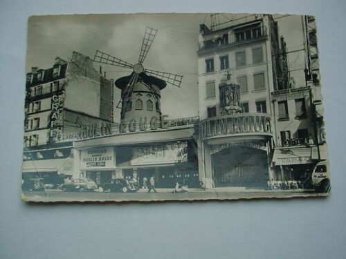 Paris Place Blanche Le Moulin Rouge, Citroen Traction Ford Vedette, 1000kgs