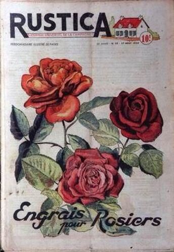 Rustica N° 35 Du 27/08/1950 - Engrais Pour Rosiers.