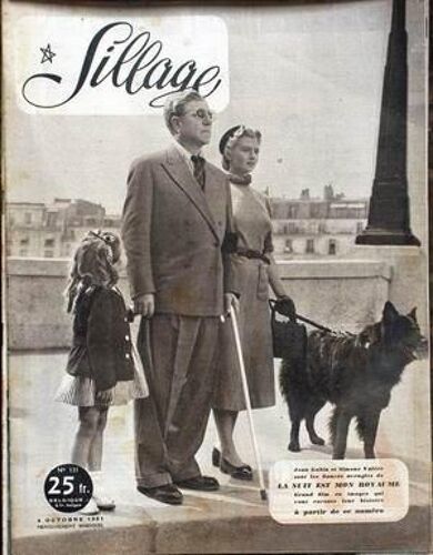 Sillage N° 131 Du 04/10/1951 - Jean Gabin Et Simoe Valere Dans La Nuit Est Mon Royaume.
