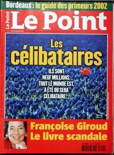 Point (Le) N° 1600 Du 16/05/2004 - Bordeaux - Le Guide Des Primeurs 2002 - Les Celibataires - Francoise Giroud - Le Livre Scandale.