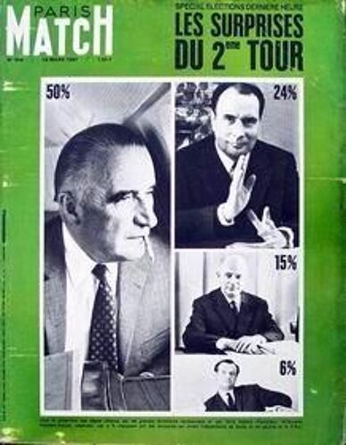 Paris Match N° 936 Du 18/03/1967 - Elections Derniere Heure - Les Surprises Du 2e Tour. Pompidou - Mitterrand - Waldeck-Rochet - Lecanuet. Arabella Churchill Edmonde Charles-Roux Elections : La Grande Nuit Du 12 Mars Jean-Claude Killy Jeanne Morea...