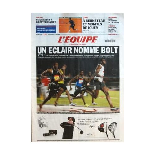 Equipe (L') N° 19691 Du 02/06/2008 - Football - Benzema Est-Il Incontournable - Les 23 De L'euro Au Banc D'essai Aujourd'hui Les Defenseurs Centraux - Tennis - A Benneteau Et Monfils De Jouer - Automobile - Loeb Au Sommet De L'acropole -Cyclisme -...
