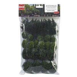 Modélisme : Végétation - Forêt Mélangée 50 Arbres-Busch