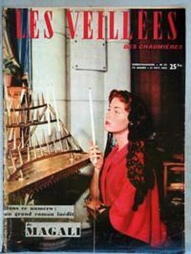 Veillees (Les) N° 53 Du 31/10/1953 - Lectures Romanesques - Tricots- Ouvrages - Enquetes - Cuisine Magali - Fernand Ledoux.