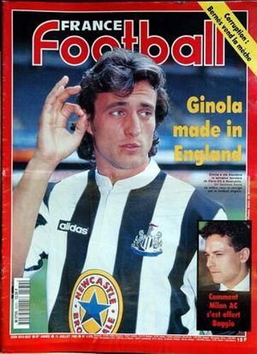 France Football N° 2570 Du 11/07/1995 - Corruption  -   Bernes Vend La Meche - Ginola Made In England - Milan Ac  -   Baggio.