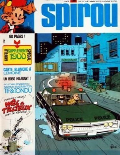 Spirou  N° 1900 Du 12/09/1974 -