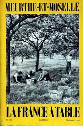France A Table (La) N° 117 Du 01/12/1965 - Meurthe-Et-Moselle Par Esil - Clos Jouve Et Laroppe.