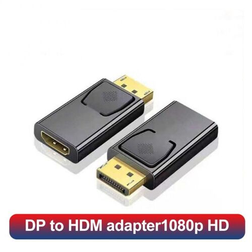 Adaptateur de câble Dp vers Displayport pour Audio et vidéo, coque Pbs noire