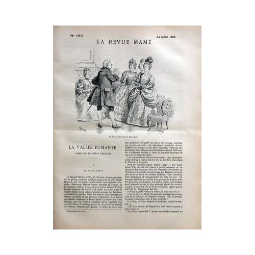 Revue Mame (La) N° 199 Du 24/07/1898 - La Vallee Fumante  -   Roman Du Far-West Americain  -   Illustration De Zier - La Future Gare D'orleans