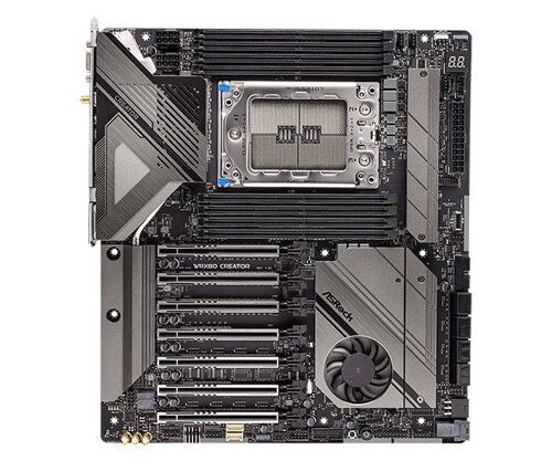 ASRock WRX80 Creator R2.0 - Carte-mère - ATX étendu - Socket sWRX8 - AMD WRX80 Chipset - USB 3.2 Gen 1, USB 3.2 Gen 2, USB4 - 10 Gigabit LAN, Wi-Fi 6E, Bluetooth - carte graphique embarquée - audio HD (8 canaux)