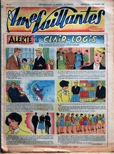 Ames Vaillantes N° 44 Du 01/11/1953 - Alerte A Clair-Logis   -   Denyse Renaud