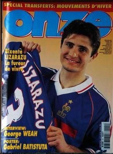 Onze Mondial N° 121 Du 01/02/1999 - Special Transferts - Bixente Lizarazu - George Weah - Gabriel Batistuta.