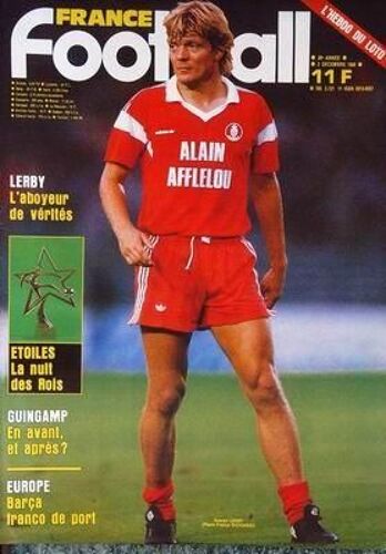 France Football N° 2121 Du 02/12/1986 - Lerby - Etoiles   -   La Nuits Des Rois - Guingamp - Europe  -   Barca Franco De Port.