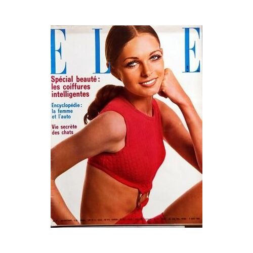 Elle N° 1233 Du 04/08/1969 - Special Beaute - Les Coiffures Intelligentes - Encyclopedie - La Femme Et L'auto - Vie Secrete Des Chats