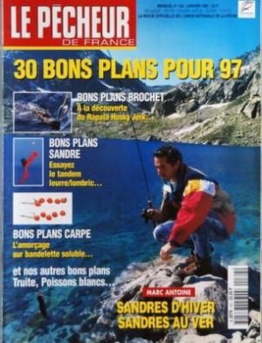 Pecheur De France (Le) N° 162 Du 01/01/1997 - 30 Bons Plans Pour 97 - Plans Brochet  -   Rapala Husky Jerk - Plans Sandre   -   Leurre Et Lombric - Plans Carpe - Sandres D'hiver Et Sandre Au Ver