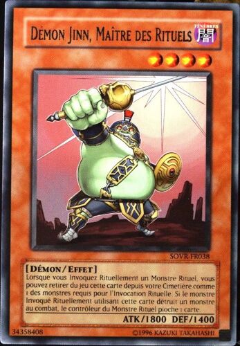 Carte Yu-Gi-Oh Sovr-Fr038 Démon Jinn, Maître Des Rituels Neuf Fr