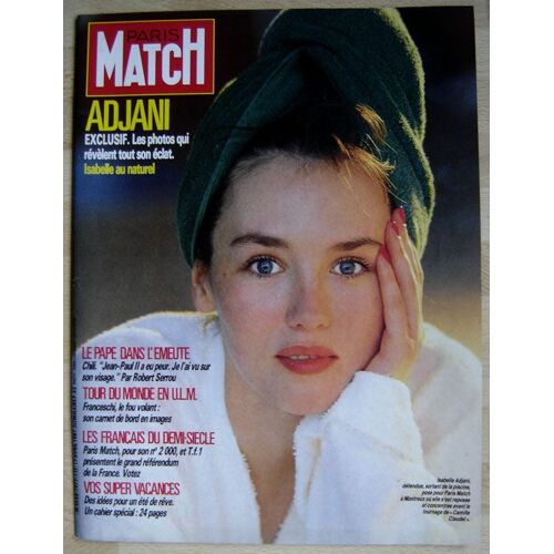 Paris Match N°1977, Coupure De Presse, Isabelle Adjani