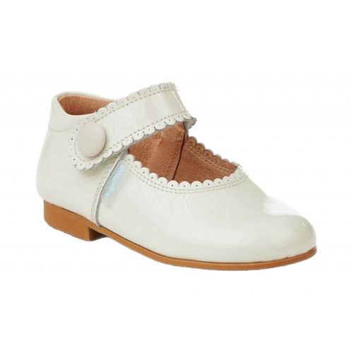 Angelitos 1502 Charol Beig Cuir Verni Beige