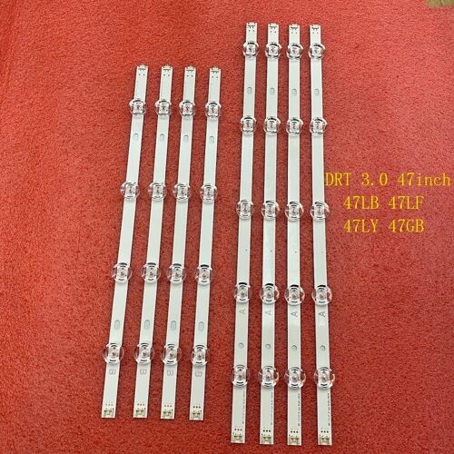 Bande rétroéclairage LED Nipseyteko 8 pièces/ensemble, LG 47LB5610 47LB5800