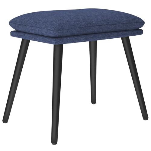 Vidaxl Repose-Pied Bleu 45x29,5x39 Cm Tissu