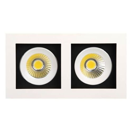 Double Spot Led Downlight Blanc 2x8w (Eq. 2x64w) 6400k Dim. 185x100mm